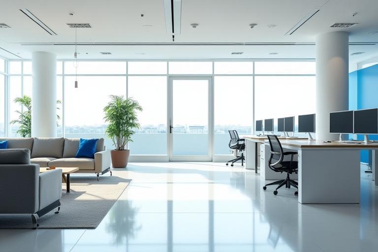 Interior view of the Samachar Media Network office.